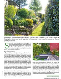Sophie Durin Paysagiste - Maison et Jardin Magazine -Mai 2021